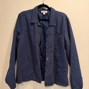 The Rail Men's Navy Lightweight Button Shirt Jacket